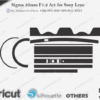 Sigma 35mm F1.2 Art for Sony Lens Skin Template Vector