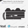 Sigma 35mm F1.4 Art for Sony Lens Skin Template Vector