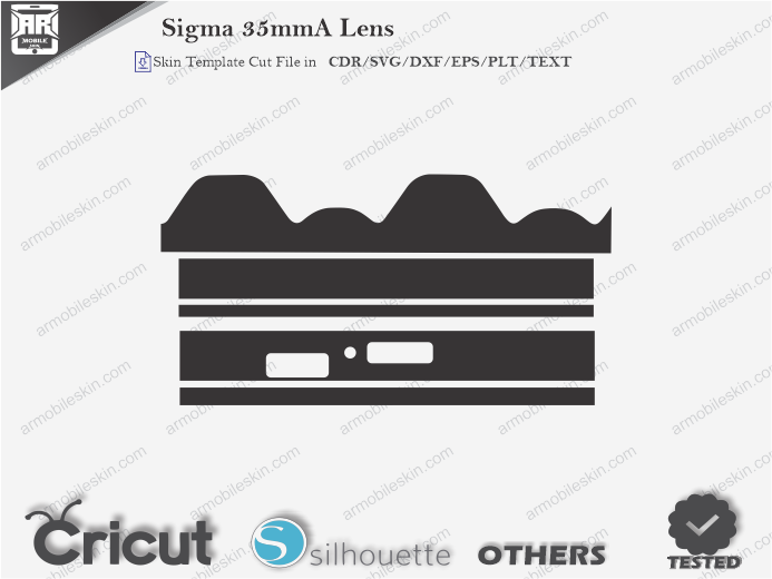 Sigma 35mmA Lens Skin Template Vector