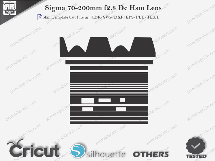 Sigma 70-200mm f2.8 Dc Hsm Lens Skin Template Vector