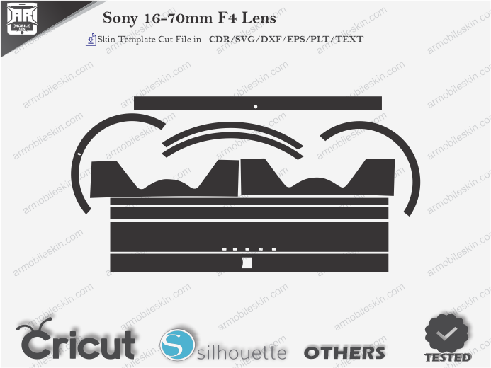 Sony 16-70mm F4 Lens Skin Template Vector