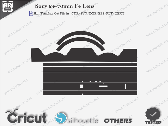 Sony 24-70mm F4 Lens Skin Template Vector
