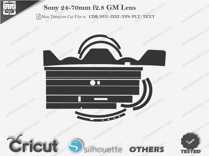 Sony 24-70mm f2.8 GM Lens Skin Template Vector