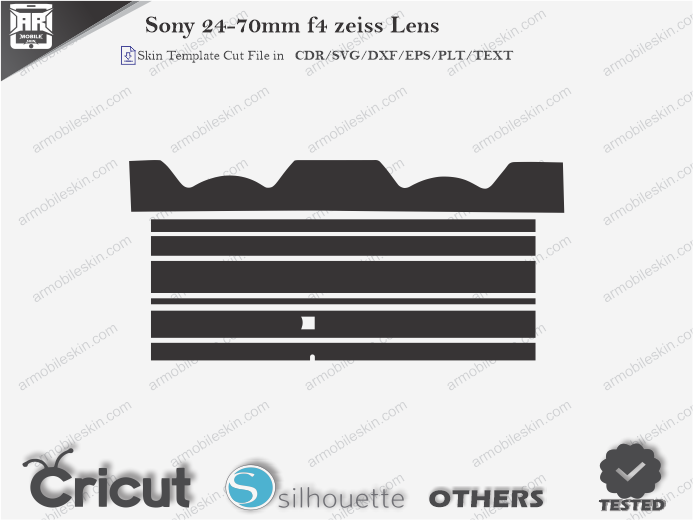 Sony 24-70mm f4 zeiss Lens Skin Template Vector