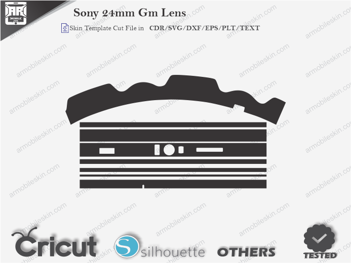 Sony 24mm Gm Lens Skin Template Vector