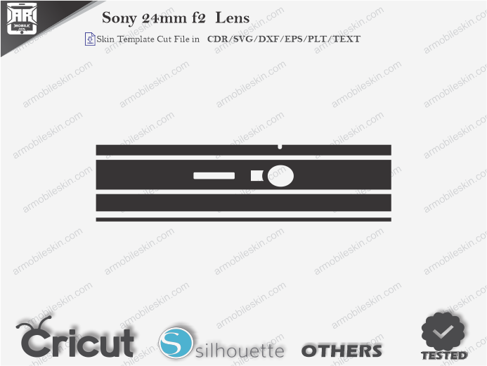 Sony 24mm f2 Lens Skin Template Vector