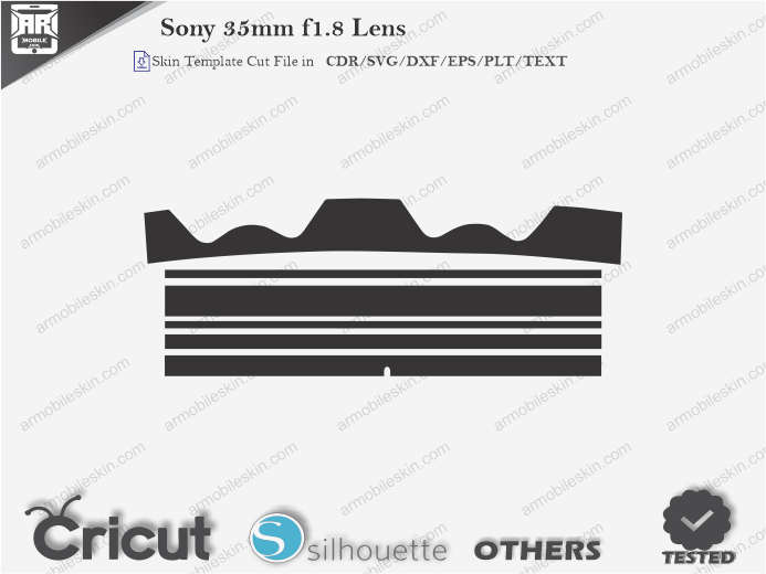 Sony 35mm f1.8 Lens Skin Template Vector
