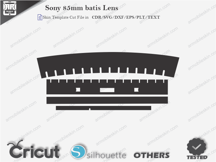 Sony 85mm batis Lens Skin Template Vector