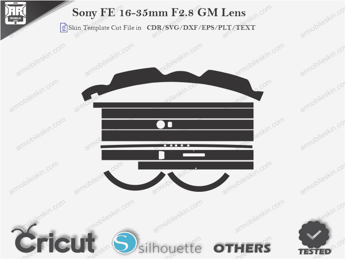 Sony FE 16-35mm F2.8 GM Lens Skin Template Vector