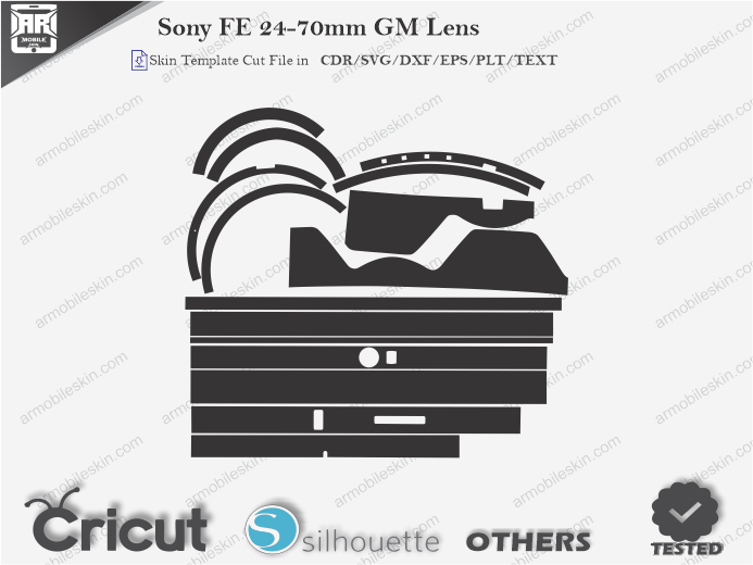 Sony FE 24-70mm GM Lens Skin Template Vector