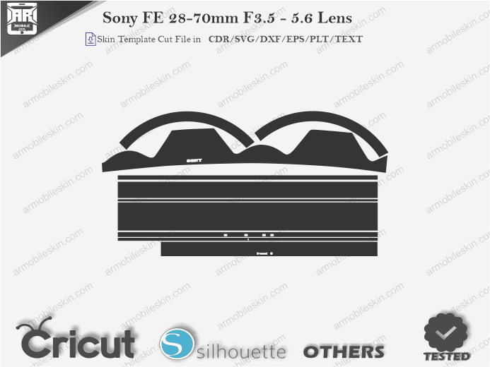 Sony FE 28-70mm F3.5 - 5.6 Lens Skin Template Vector