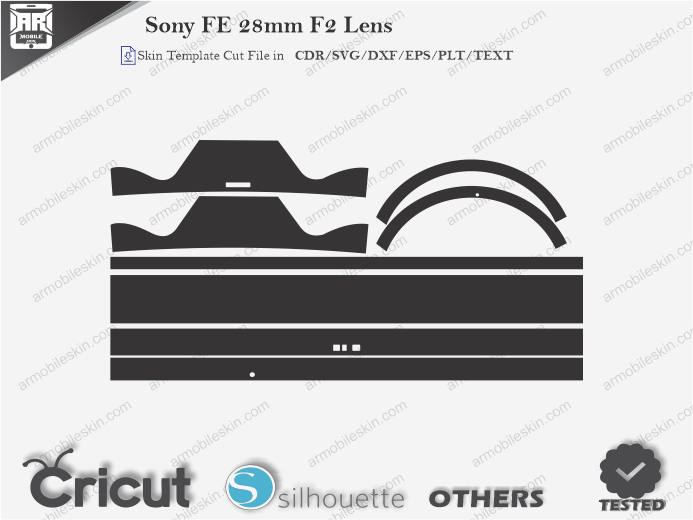 Sony FE 28mm F2 Lens Skin Template Vector
