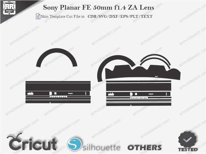 Sony FE 100mm f 2.8 GM Lens Skin Template Vector
