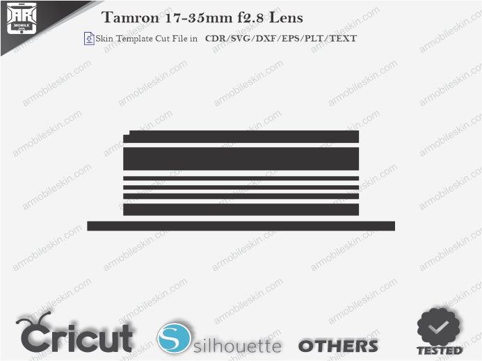 Tamron 17-35mm f2.8 Lens Skin Template Vector