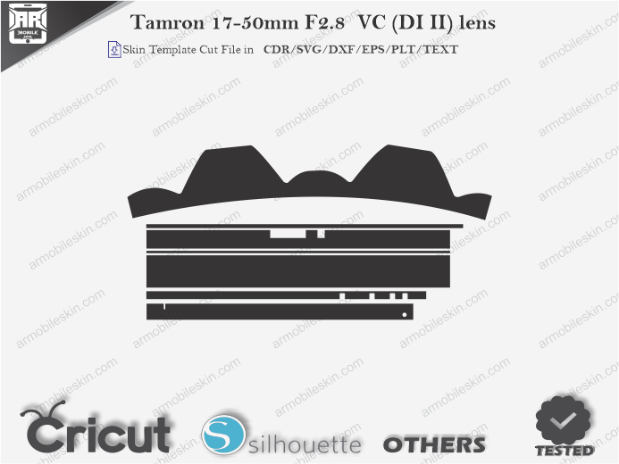 Tamron 17-50mm F2.8 VC (DI II) lens Skin Template Vector