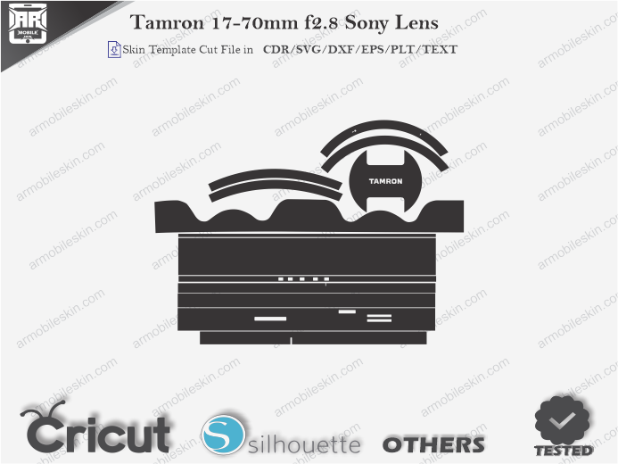 Tamron 17-70mm f2.8 Sony Lens Skin Template Vector
