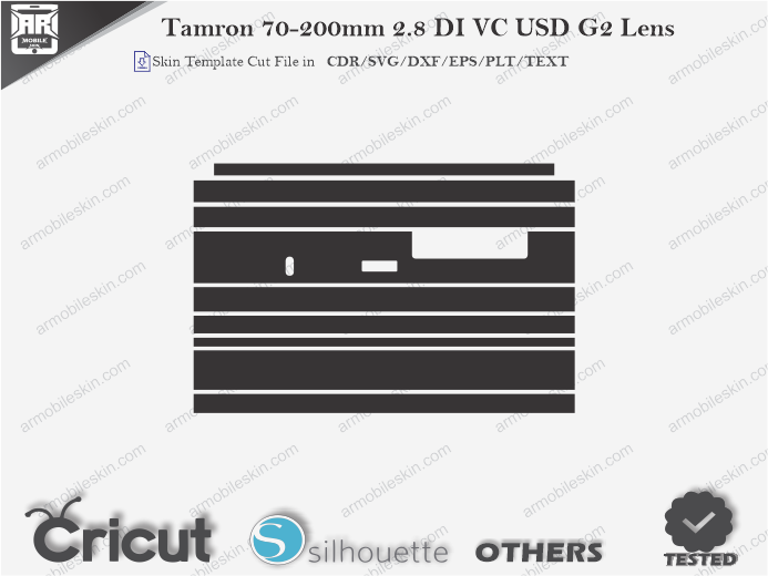 Tamron 70-200mm 2.8 DI VC USD G2 Lens Skin Template Vector