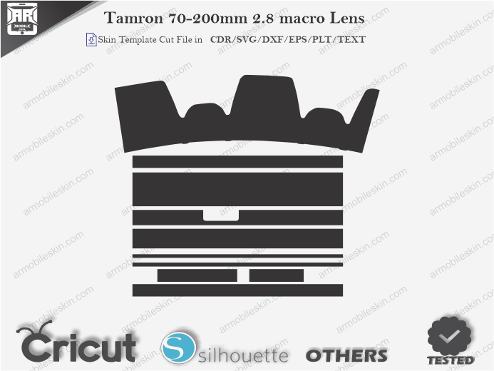 Tamron 70-200mm 2.8 macro Lens Skin Template Vector