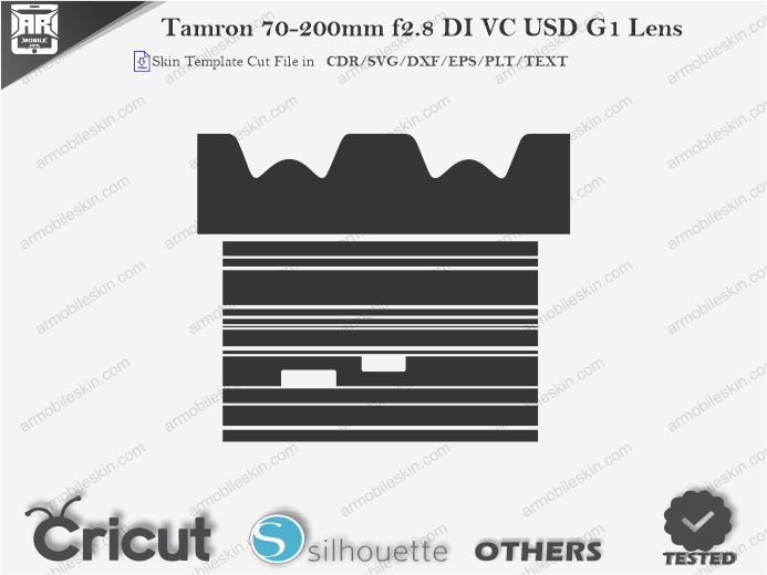 Tamron 70-200mm f2.8 DI VC USD G1 Lens Skin Template Vector
