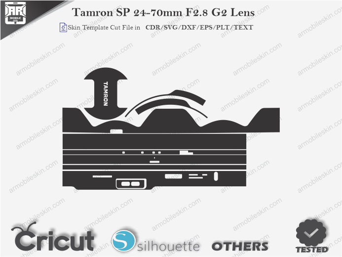 Tamron SP 24-70mm F2.8 G2 Lens Skin Template Vector