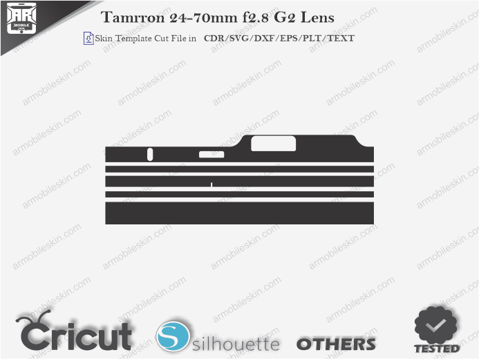 Tamron 24-70mm f2.8 G2 Lens Skin Template Vector