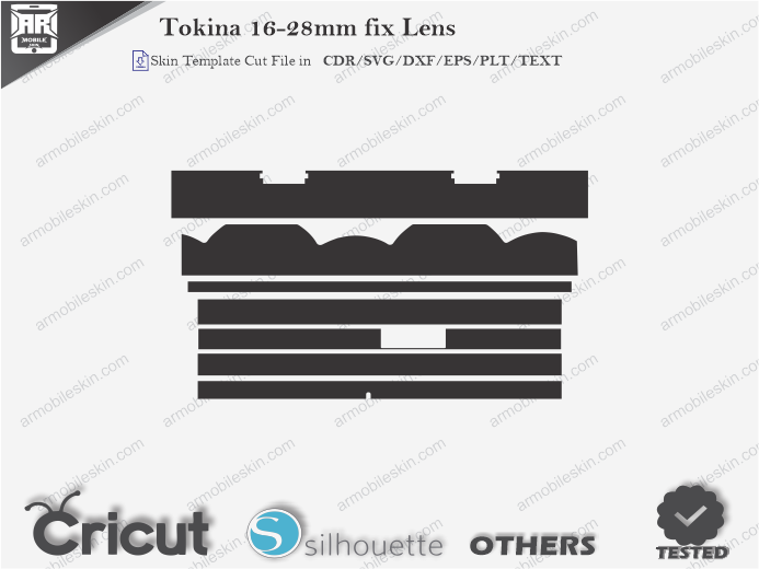 Tokina 16-28mm fix Lens Skin Template Vector