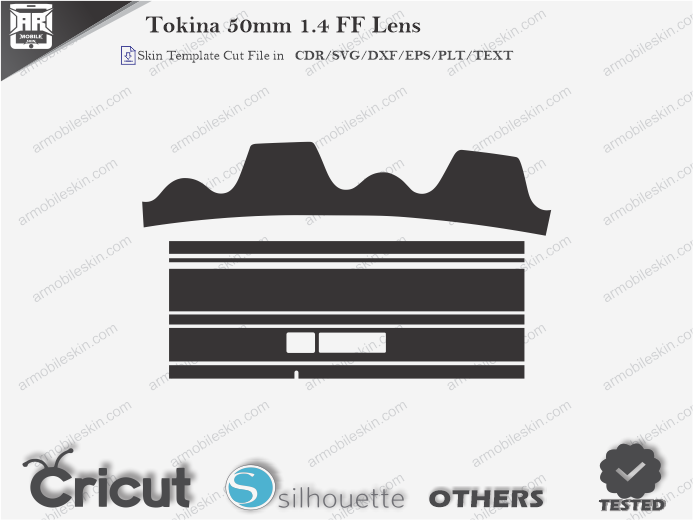 Tokina 50mm 1.4 FF Lens Skin Template Vector