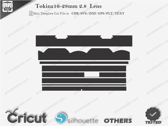 Tokina 16-28mm 2.8 Lens Skin Template Vector