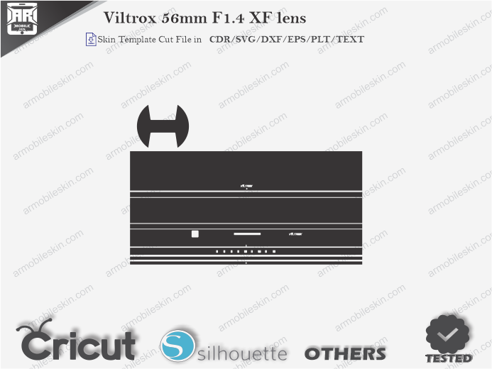 Viltrox 56mm F1.4 XF lens Skin Template Vector
