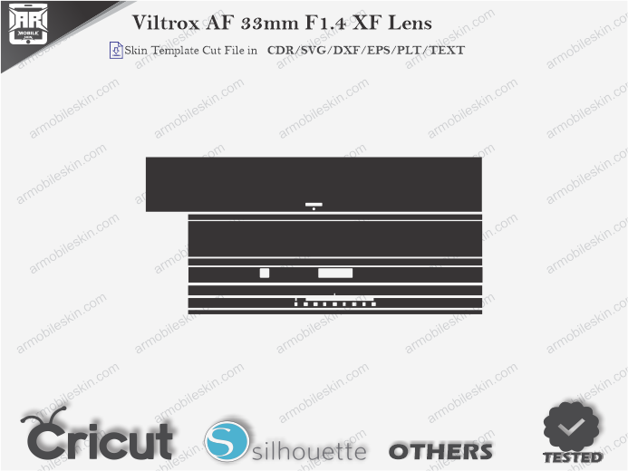 Viltrox AF 33mm F1.4 XF Lens Skin Template Vector