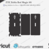 ZTE Nubia Red Magic 5G Skin Template Vector