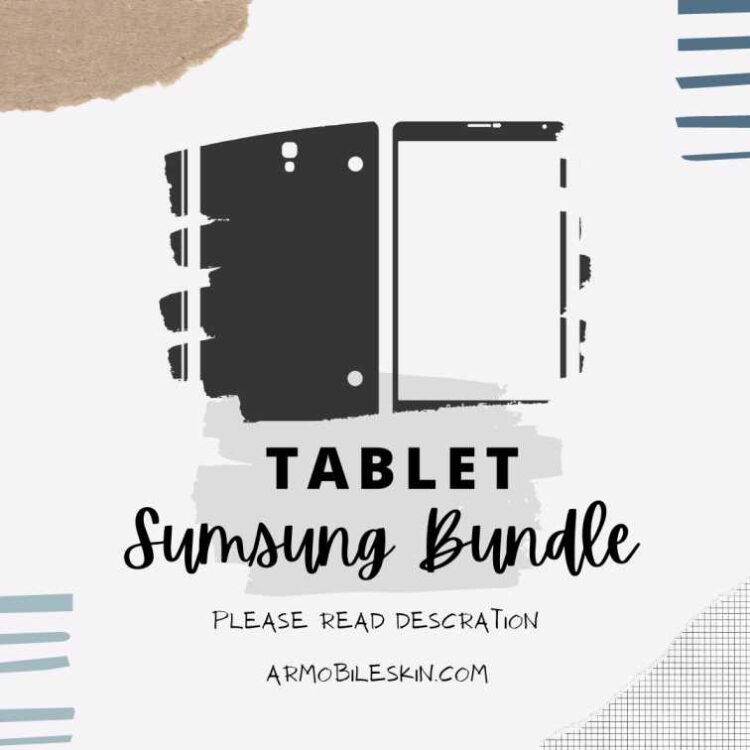 All Samsung Tablet Bundle Pack Skin Template Vector
