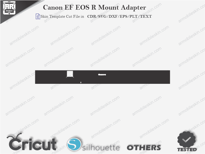 Canon EF EOS R Mount Adapter Skin Template Vector