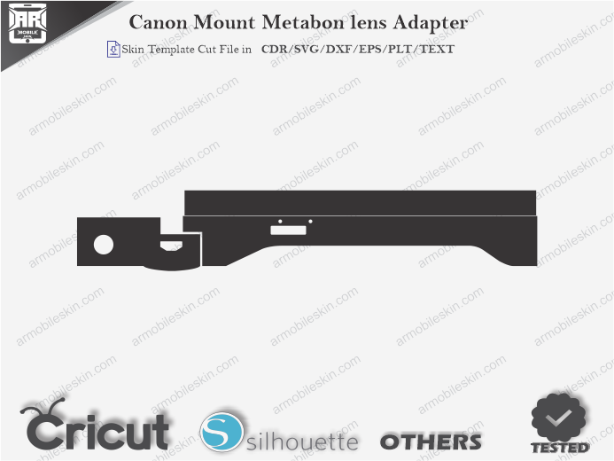 Canon Mount Metabon lens Adapter Skin Template Vector