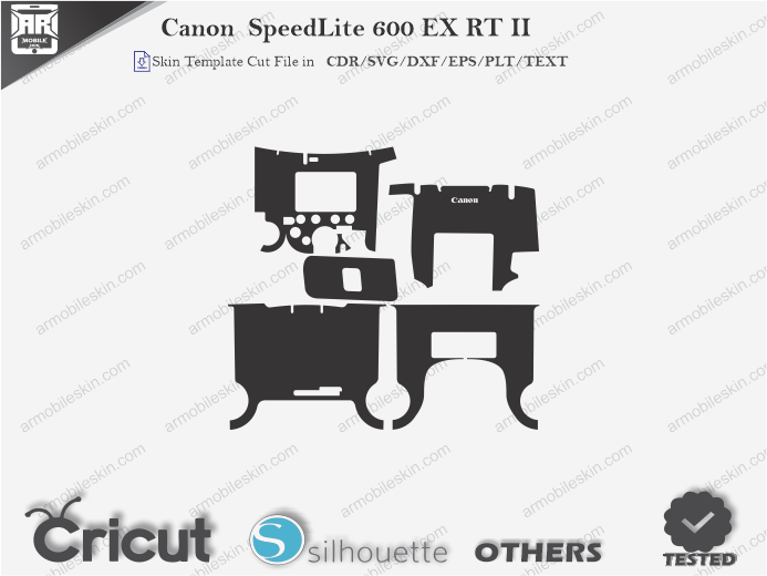 Canon SpeedLite 600 EX RT II Skin Template Vector