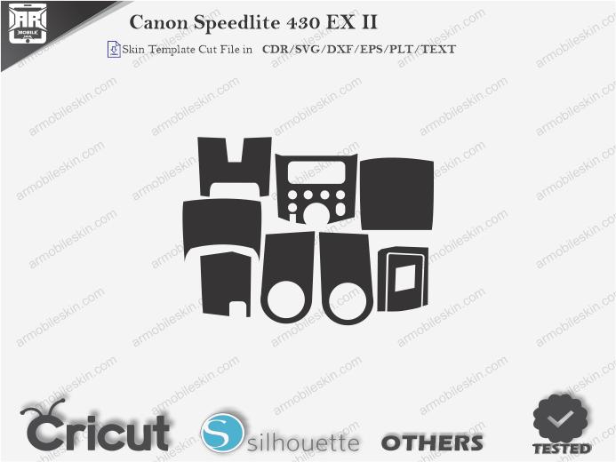 Canon Speedlite 430 EX II Skin Template Vector