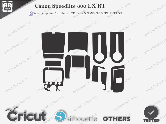 Canon Speedlite 600 EX RT Skin Template Vector