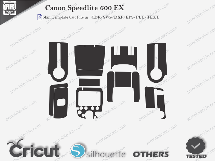 Canon Speedlite 600 EX Skin Template Vector