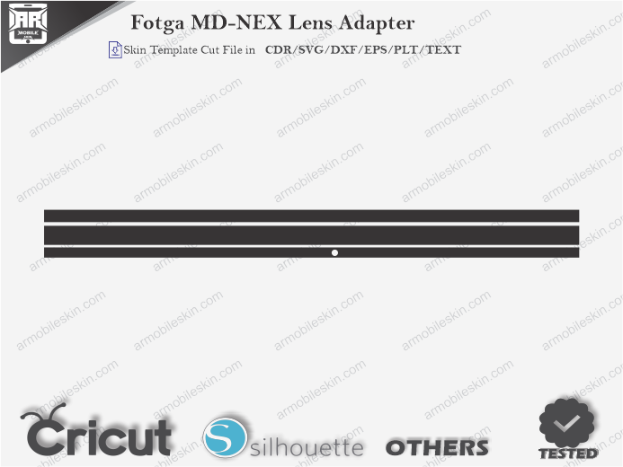 Fotga MD-NEX Lens Adapter Skin Template Vector
