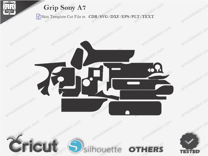 Grip Sony A7 Skin Template Vector