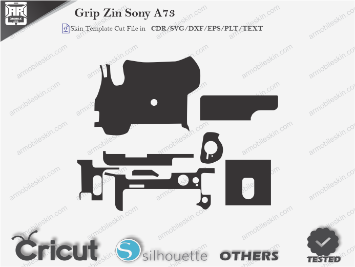 Grip Zin Sony A73 Skin Template Vector