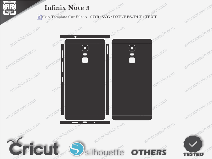 Infinix Note 3 Skin Template Vector