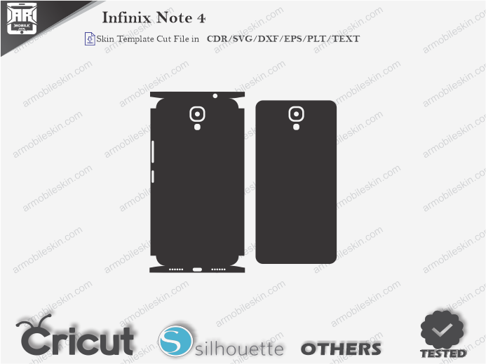 Infinix Note 4 Skin Template Vector