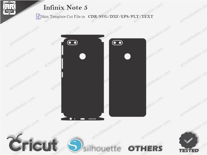 Infinix Note 5 Skin Template Vector