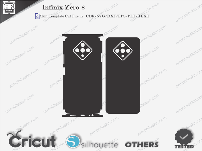 Infinix Zero 8 Skin Template Vector