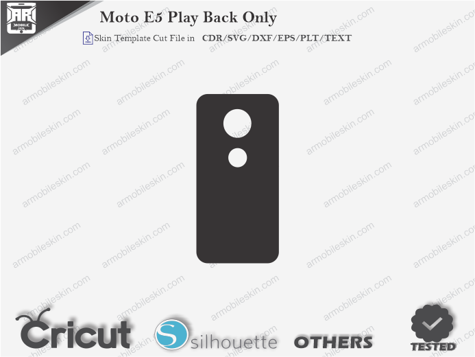 Moto E5 Play Skin Template Vector