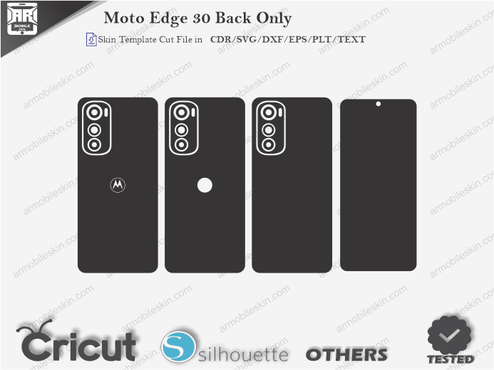 Moto Edge 30 Skin Template Vector