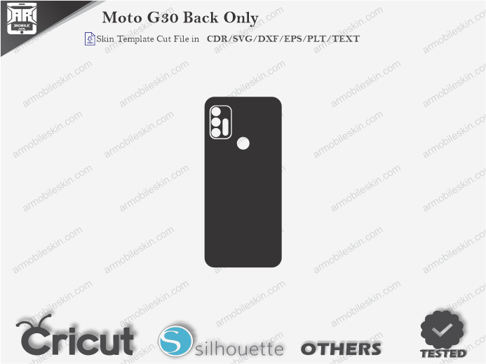 Moto G30 Skin Template Vector