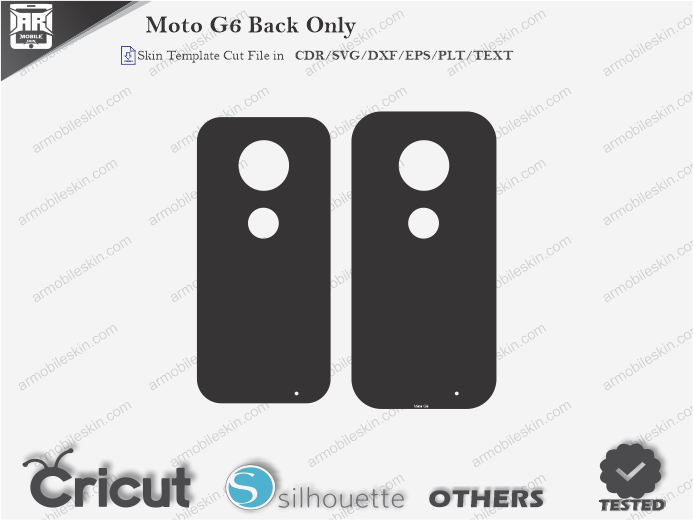 Moto G6 Skin Template Vector