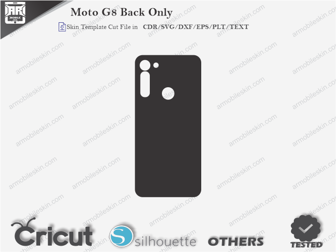 Moto G8 Skin Template Vector